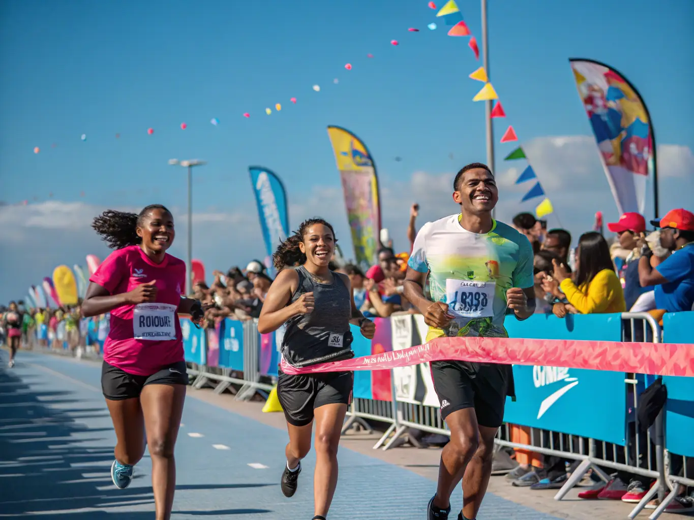 Runners from Volx en Courses are participating in a local race, demonstrating the competitive and recreational running opportunities available.